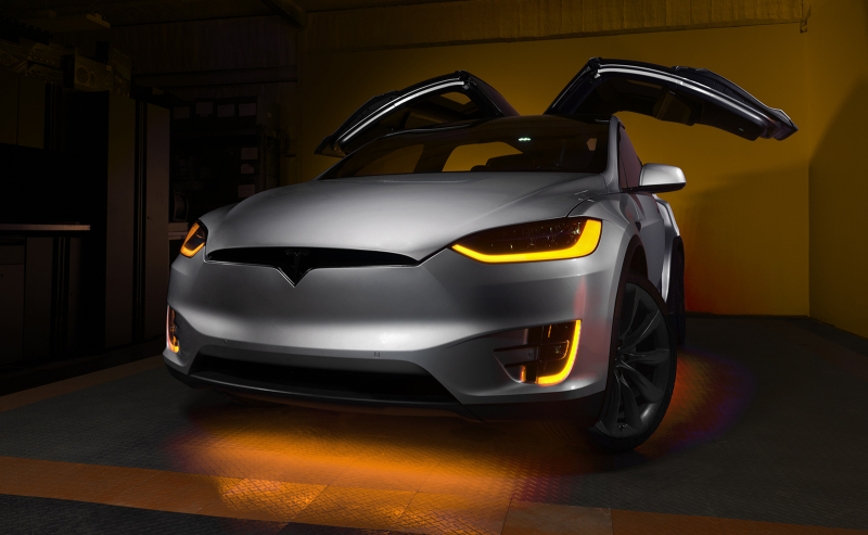 Tesla Model X Headlight & Fog Light DRL Upgrade Kit - ORACLE Lighting - Dynamic ColorSHIFT - Dynamic ColorSHIFT - `16-`21